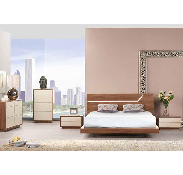 QUARTO CASAL NOGUEIRA/LACADO BEGE SKYLINE 3